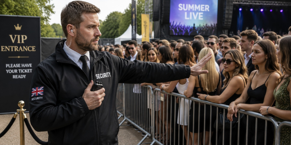 security guards crowd control